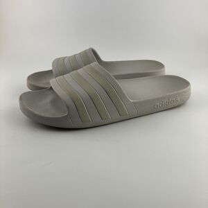 ADIDAS Women’s Adillette Sandals Slides Metallic Grey Size 9